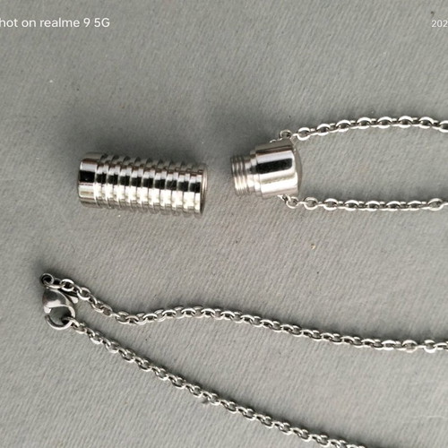 Steel men's pendant with 70cm chain new 316L