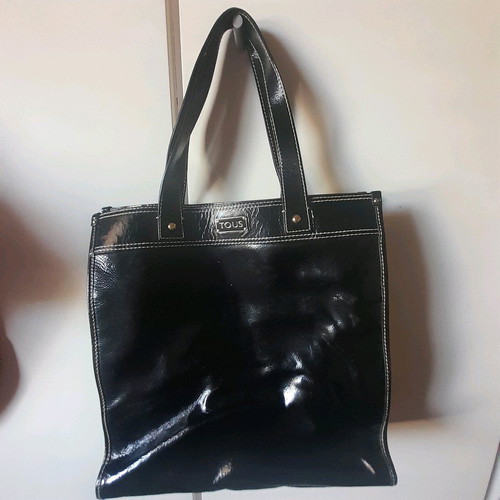 Tous shoulder bag black glossy like new