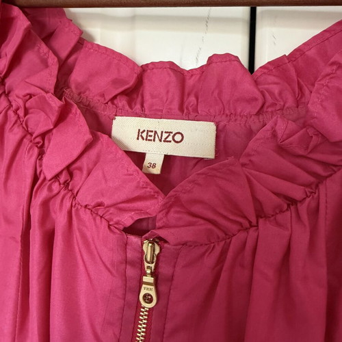 Kenzo silk dress pink size 38 like new