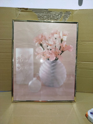 Picture with Vase of Flowers like new