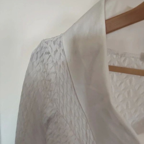 Naracamicie white elastic wrap blouse size S like new
