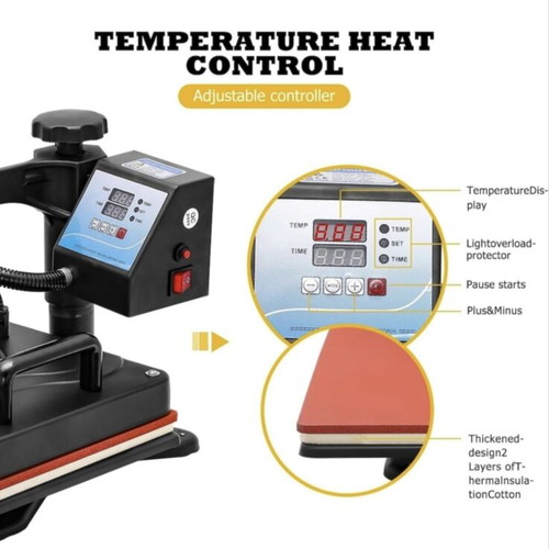 Estanny 10-in-1 Heat Press like new, 38x29 cm, 1400W, LCD display