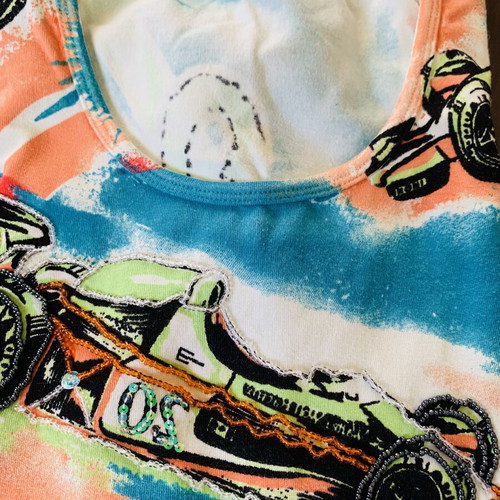 Nababila women's top size M used, colorful, soft fabric