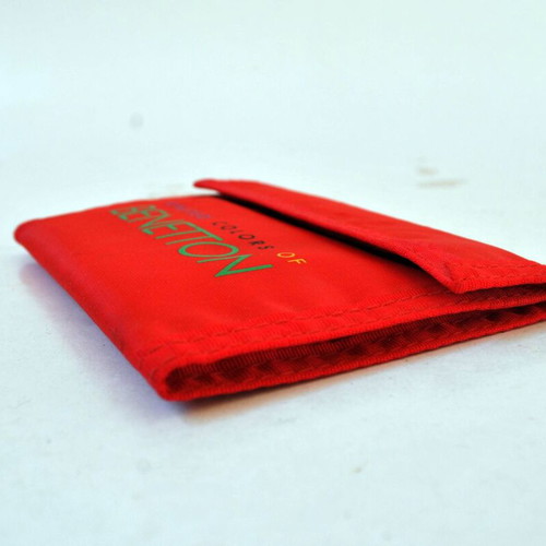 Benetton wallet red with multicolor logo like new