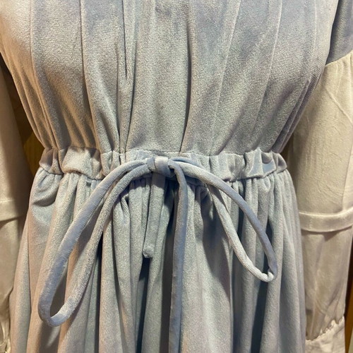 Velvet Lolita Dress like new, grayish blue and beige