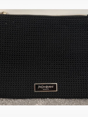YSL cosmetic bag limited edition black
