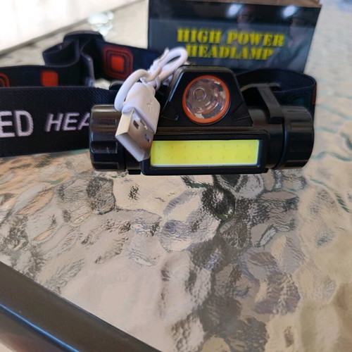 Headlamp and long-distance flashlight new with USB charging cable