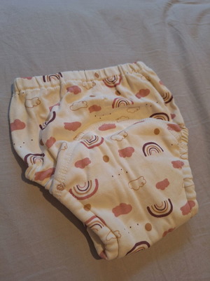 Educational training pants 2-3 years 100 cm with clouds and rainbow new
