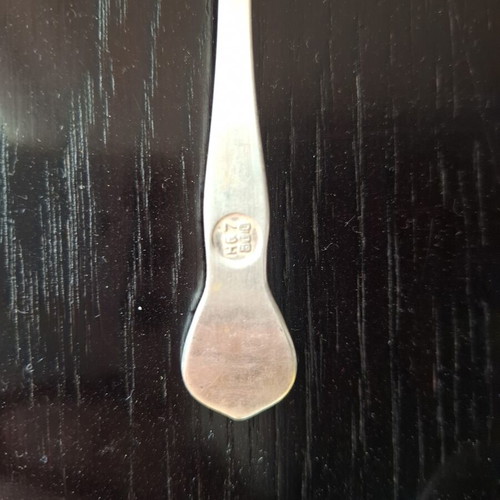 Dessert spoons silver 800, set of 6, like new