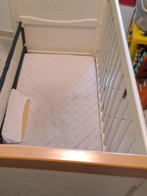 Κρεβάτι κούνια Mothercare σαν καινούργιο, μπεζ ανοιχτό, 3 επίπεδα