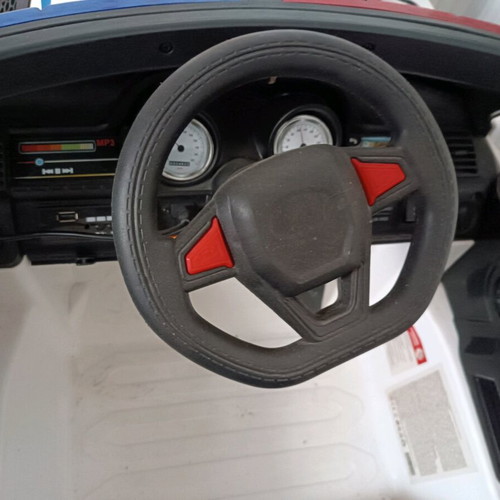 Children's police toy car like new with charger and remote control