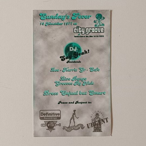 Flyer Party Sunday's Fever City Groove like new