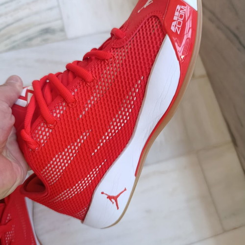 Jordan Luka 77 athletic shoes like brand new, red, size 44.5