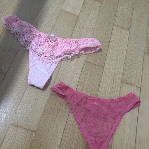 String underwear new, pink, size S/M set of 2 pieces