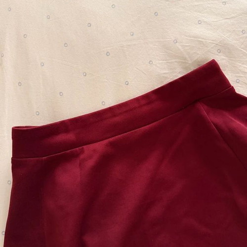Stradivarius mini skirt used, burgundy, size S