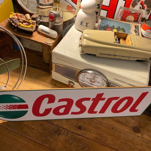 Castrol sign new made of thick plastic