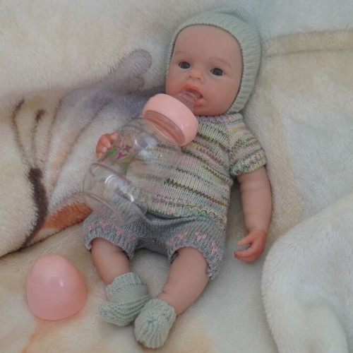 OtardDolls realistic silicone baby doll, girl 30 cm