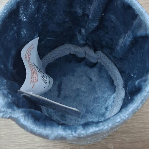 Velvet pencil holder, 10cm height