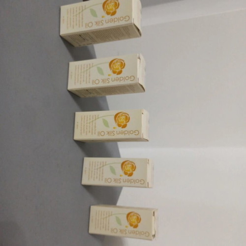 Golden silk oil new, pack of 5 with dark silk and vitamin E
