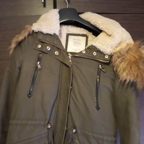 Bershka women's jacket like new with inner fur