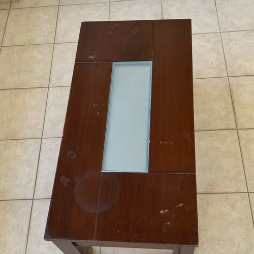 Coffee table used, solid wood 100x50x44 cm
