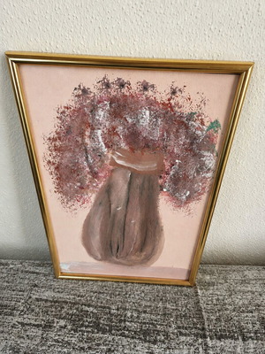 Boho πίνακας Soft Floral Vase Α4 με κορνίζα καινούργιος