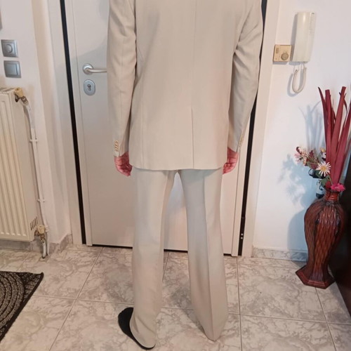 Sogo suit new, men's beige, size large