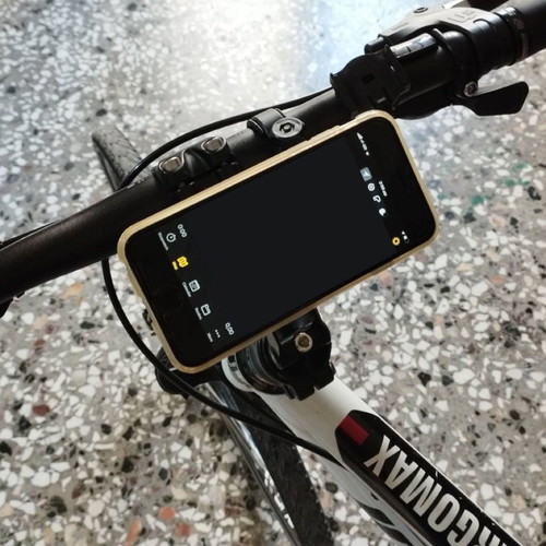 Mobile Phone Mount for Bicycle Used, Aluminum Stem Attachment