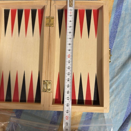 Chess Backgammon Checkers 3-in-1 game set, new in box