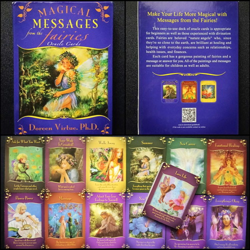Magical Messages from the Fairies Oracle Cards deck like new, 40 cards