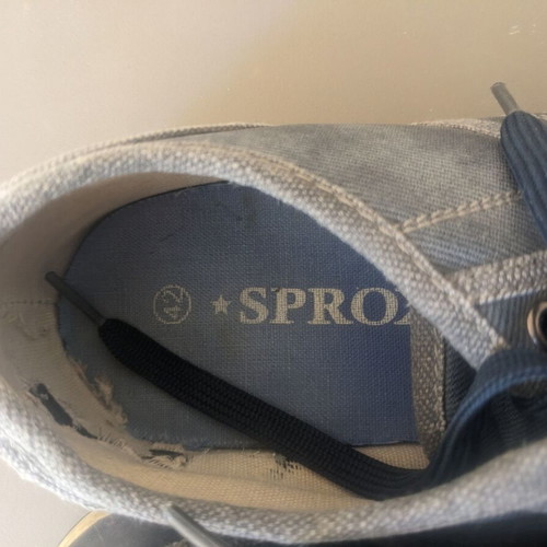 Sprox men's sneakers denim style used, blue, size 41