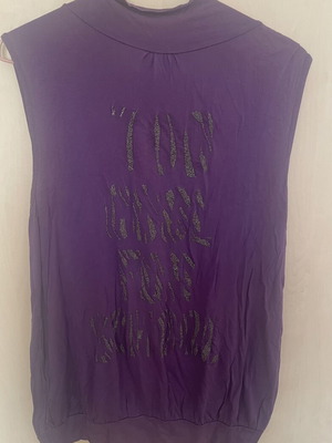 Spray sleeveless women's blouse purple size L used with imperfections