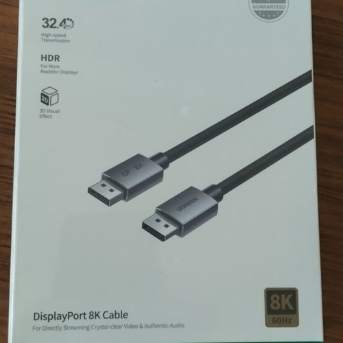 Ugreen DisplayPort 8K Cable 1m, black