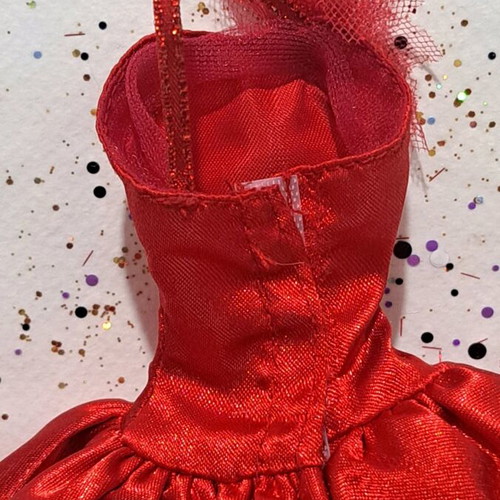 Barbie Holiday gown with minor flaws like new