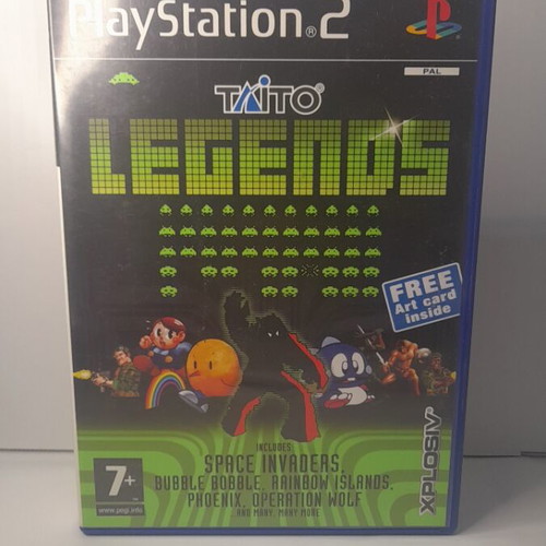 Taito Legends PS2 like new, English edition with manual and art card