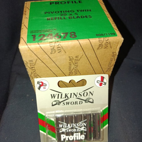 Wilkinson Sword Profile razor blades sealed box with 100 blades