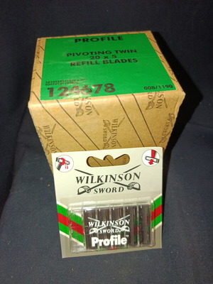 Wilkinson Sword Profile razor blades sealed box with 100 blades
