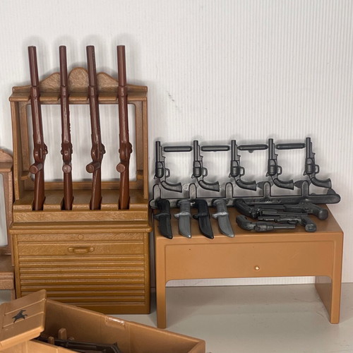 Playmobil western parts used for gun shop