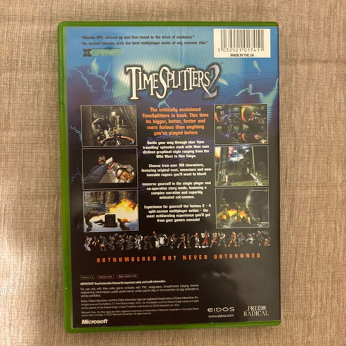 Timesplitters 2 Xbox Original English used complete