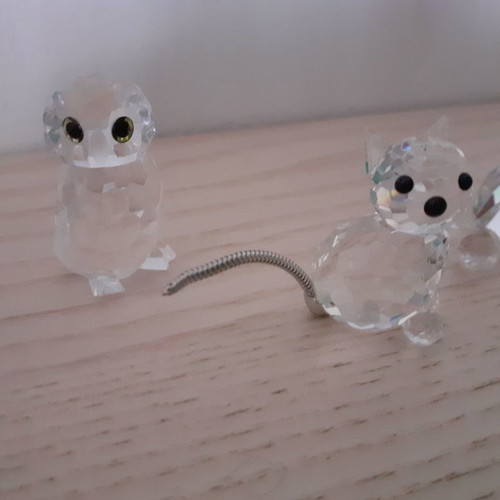 Owl and bird Swarovski and Noblesse crystal turtle new