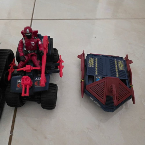 Cobra Rattler with 6 vehicles and 24 Gi Joe figures used