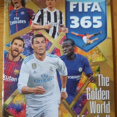 FIFA 365 2017-2018 album with 375 stickers like new