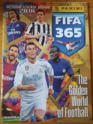 FIFA 365 2017-2018 album with 375 stickers like new