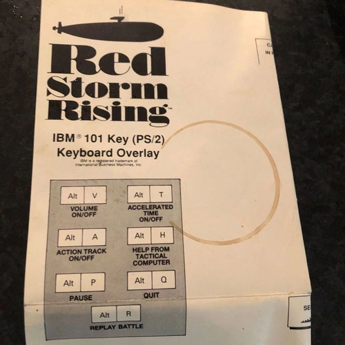 Red Storm Rising MicroProse used PC game with floppy disks for collectors