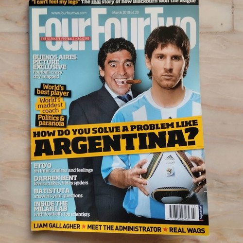 Four Four Two March 2010 used English collectible magazine