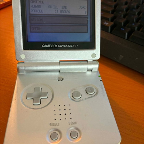 Pokemon Emerald cartridge used for Game Boy Advance