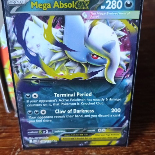 Mega Absol ex Pokémon card like new, 086/132 Mega Evolution