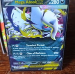 Mega Absol ex Pokémon card like new, 086/132 Mega Evolution