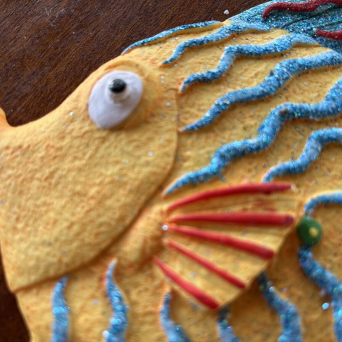 Ceramic decorative tropical fish wall art new