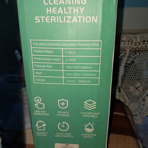 Folding washing machine new, for home or travel